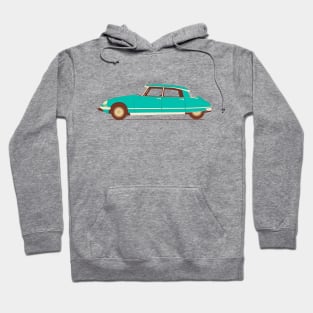 Blue Ride of the Retro Future Hoodie